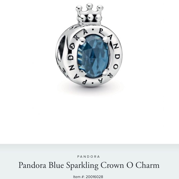 Pandora Jewelry - New Pandora Blue Sparkling Crown O Charm
